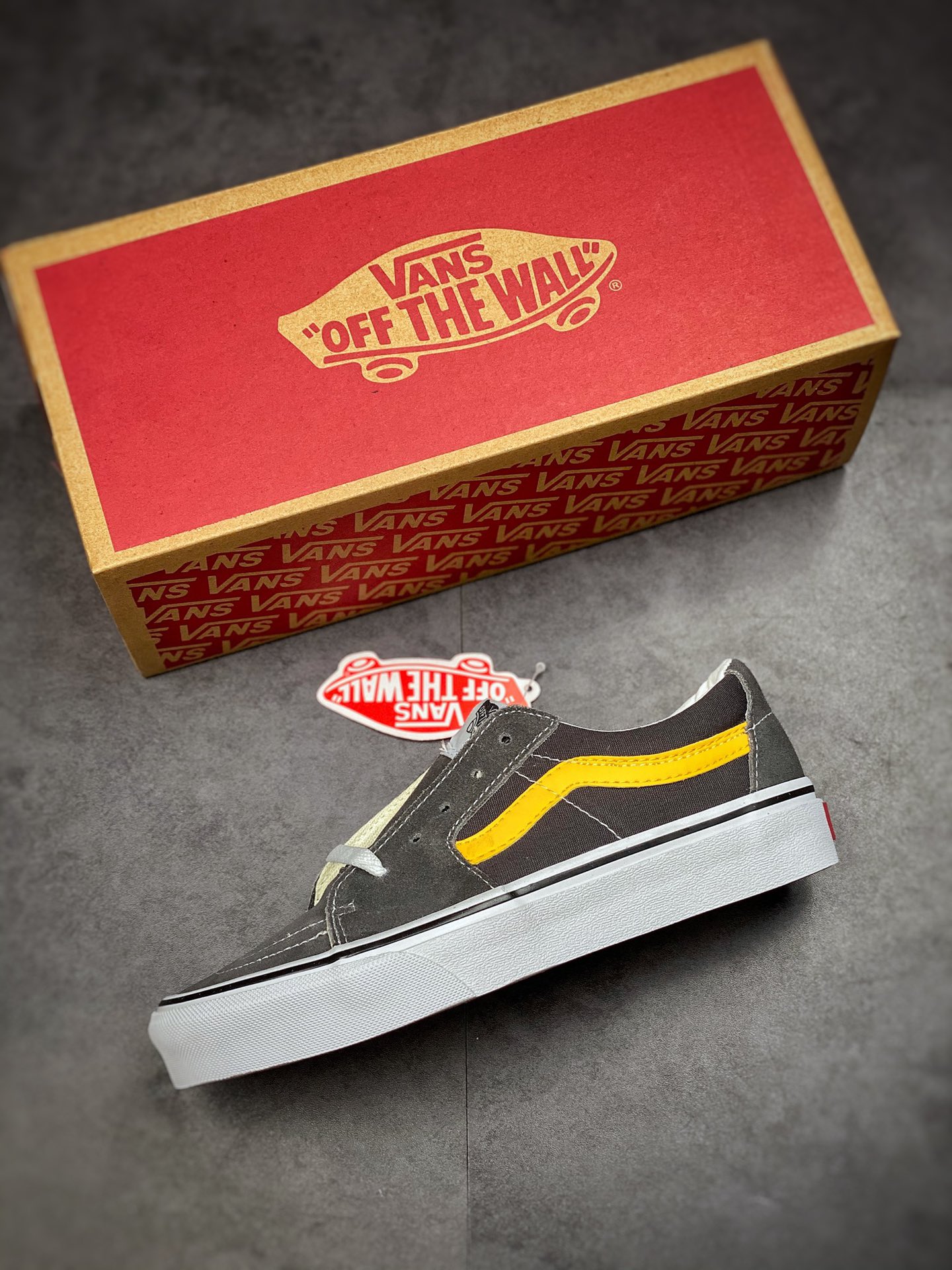 Shawn Yue with the same Vans Sk8-Low black and yellow VANS Vans Sk8-Low VN0A4UUKB61