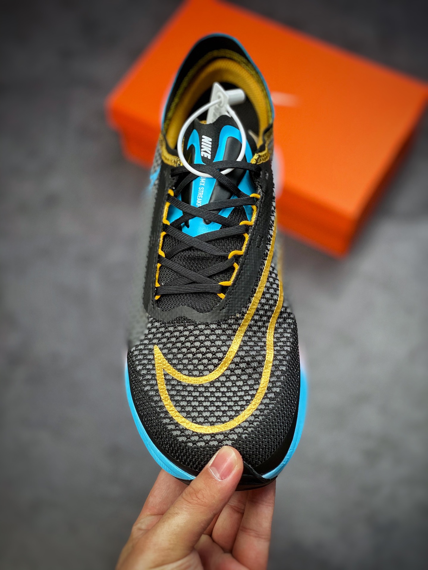 180 Nike ZoomX Streakfly Proto Running”Black/Gold/Sky Blue/Pink”5K/10K短跑马慢跑鞋DH9275-102