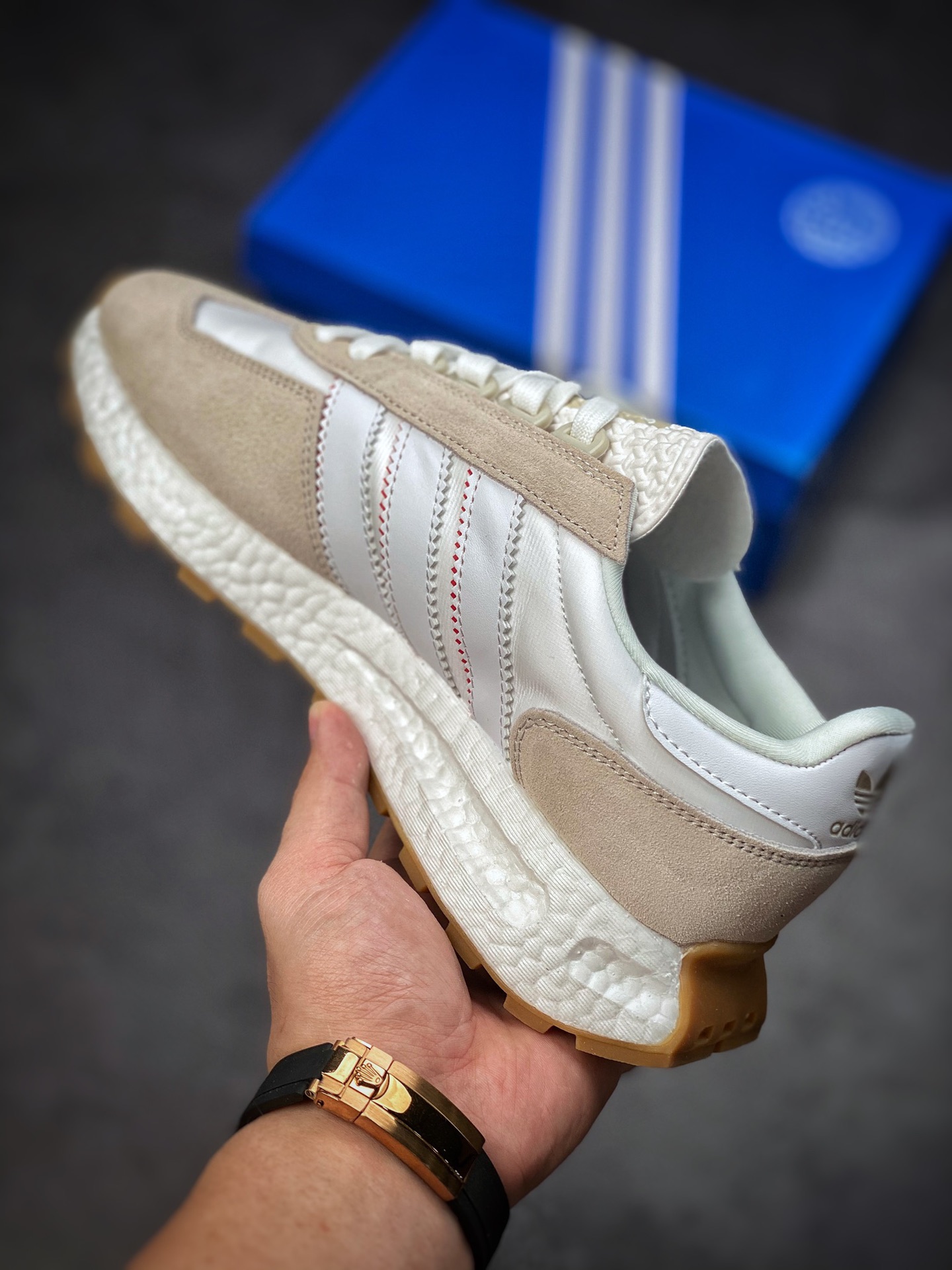 Adidas Originals Retropy E5 White Light Brown Popcorn Midsole GZ6387