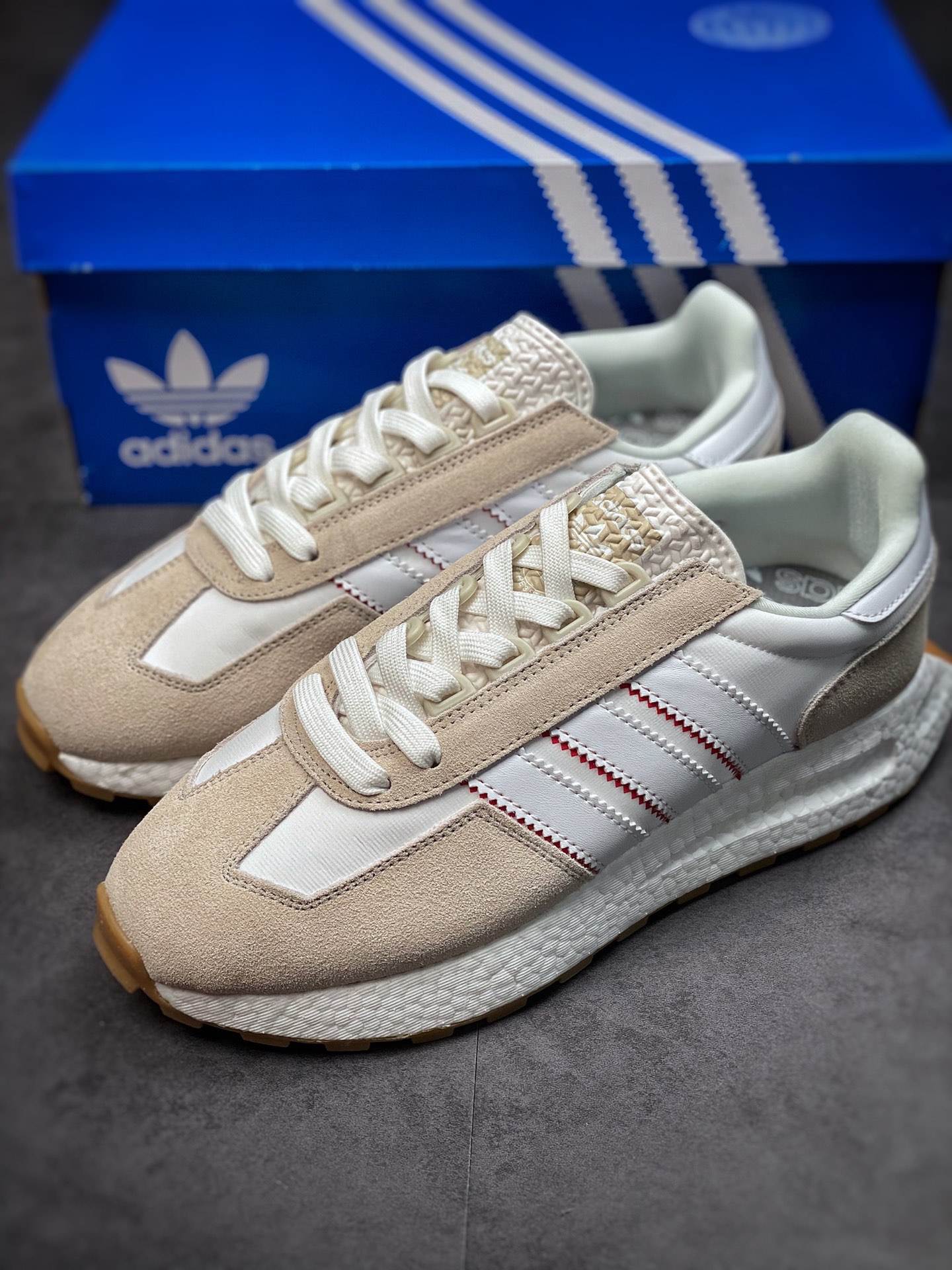 Adidas Originals Retropy E5 White Light Brown Popcorn Midsole GZ6387