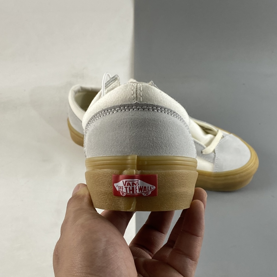 Vans Style 36 Vans 2022 Beige Raw Rubber Sole Retro Low-Top Casual Sports Board Shoes VN0A54F6A9E1