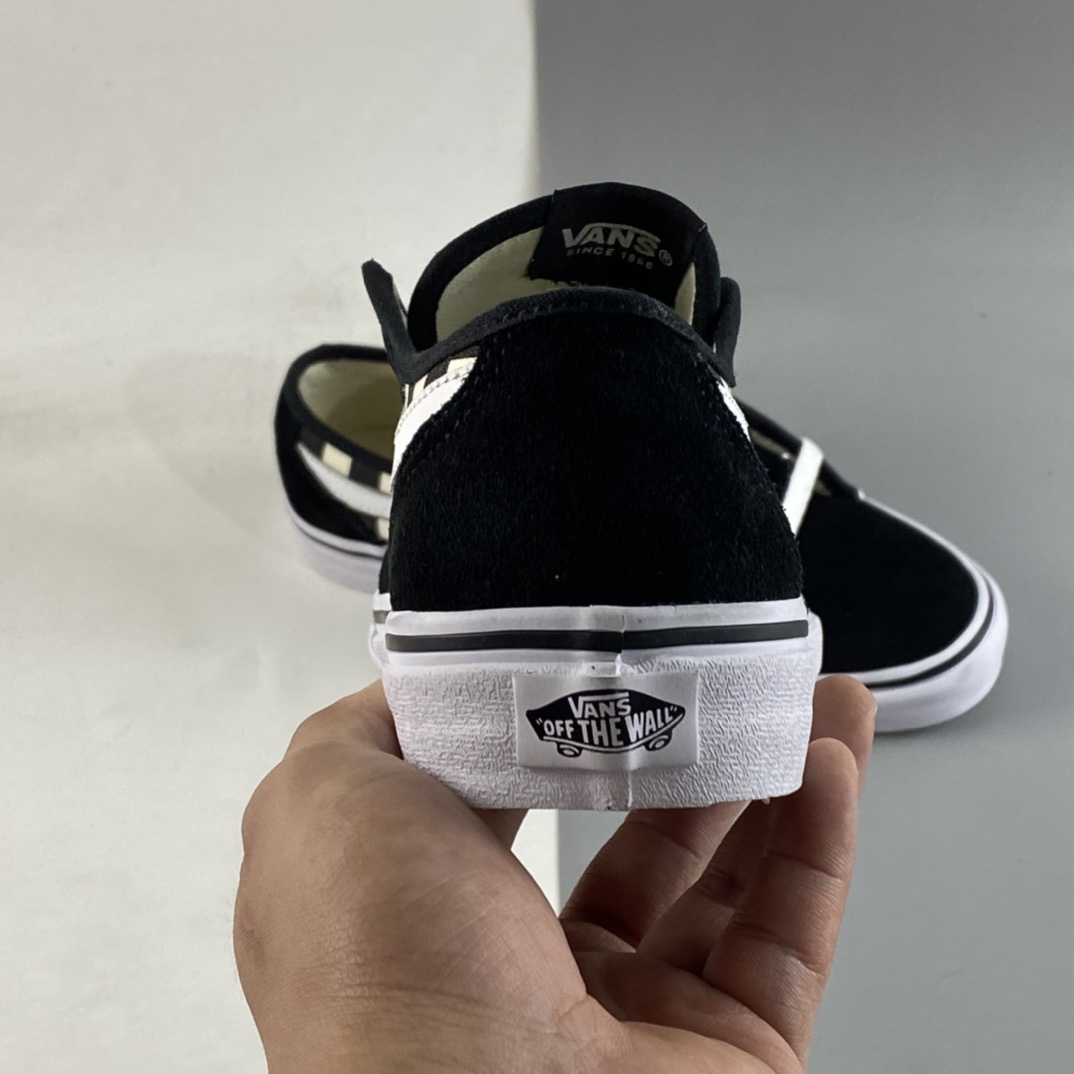 Vans Actice Vans official edging series white side striped checkerboard retro couple shoes VN0A3WKZ5GX