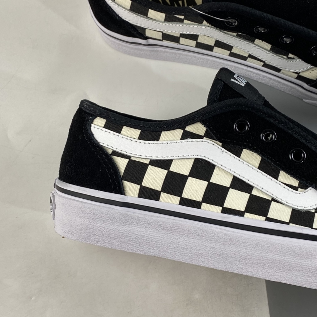 Vans Actice Vans official edging series white side striped checkerboard retro couple shoes VN0A3WKZ5GX