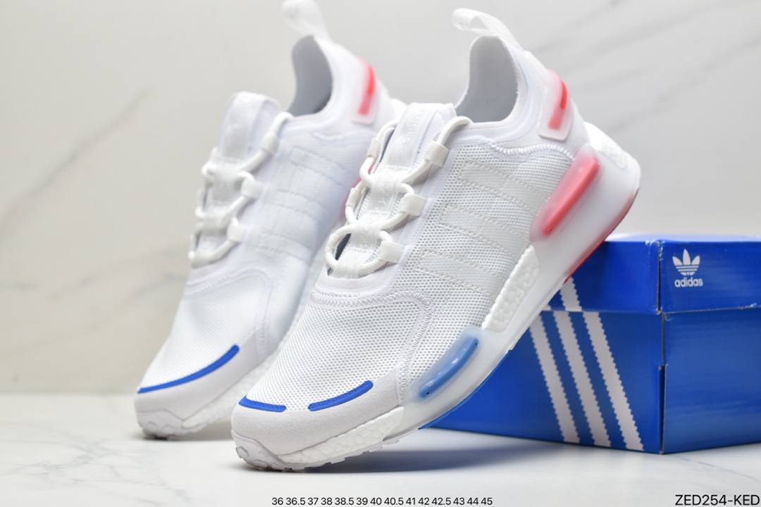 Adidas NMD_V3 Boost Popcorn Super Stretch Midsole Knit Mesh Casual Sports Running Shoes