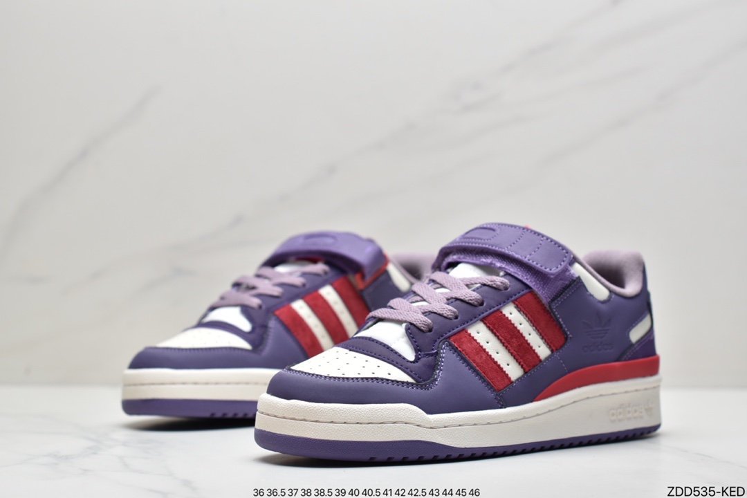 Adidas Clover Originals Forum 84 Low Rome series Velcro low-top retro sneakers