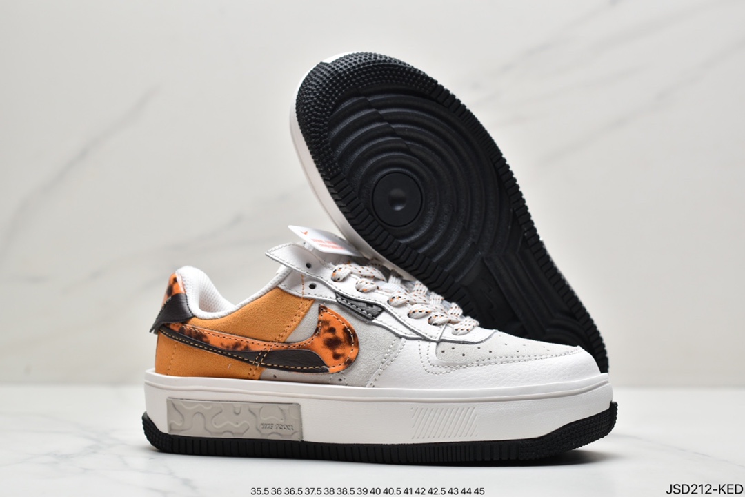 Nike WMNS Air Force 1 Shadow Air Force One Lightweight Heightening Low-Top Sneakers