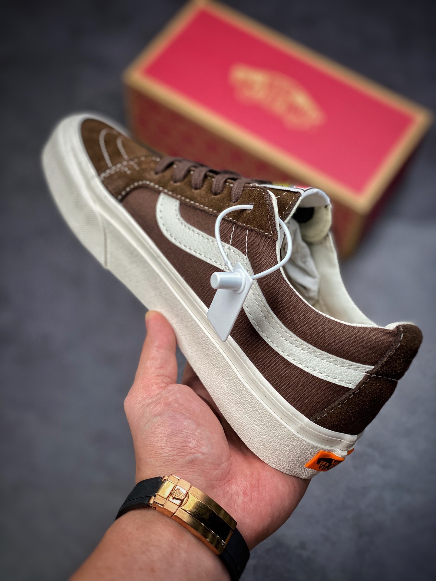 Vans Sk8-Low Retro Brown Couple Sports Casual Canvas Shoes VN0A4UW15A5