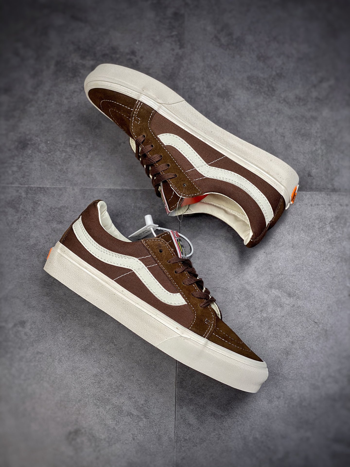 Vans Sk8-Low Retro Brown Couple Sports Casual Canvas Shoes VN0A4UW15A5