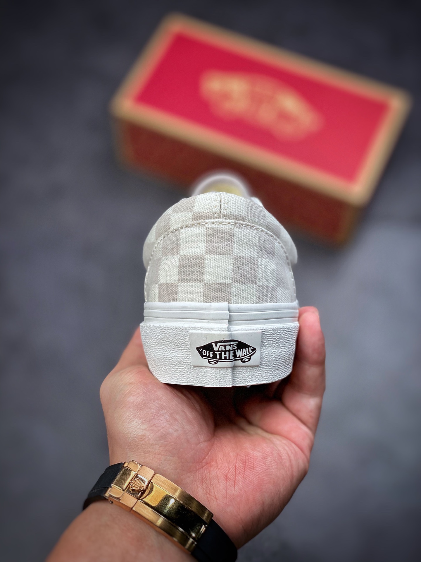 Vans Era Vans official milk tea color checkerboard low-top casual board shoes VN0A5JMLDR9