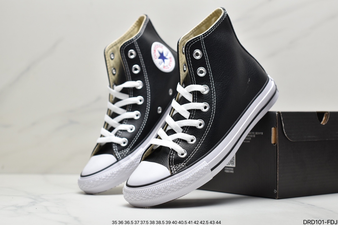 CONVERSE counter quality All Star Lift fashion thick-soled high-top leather panel shoes 103773