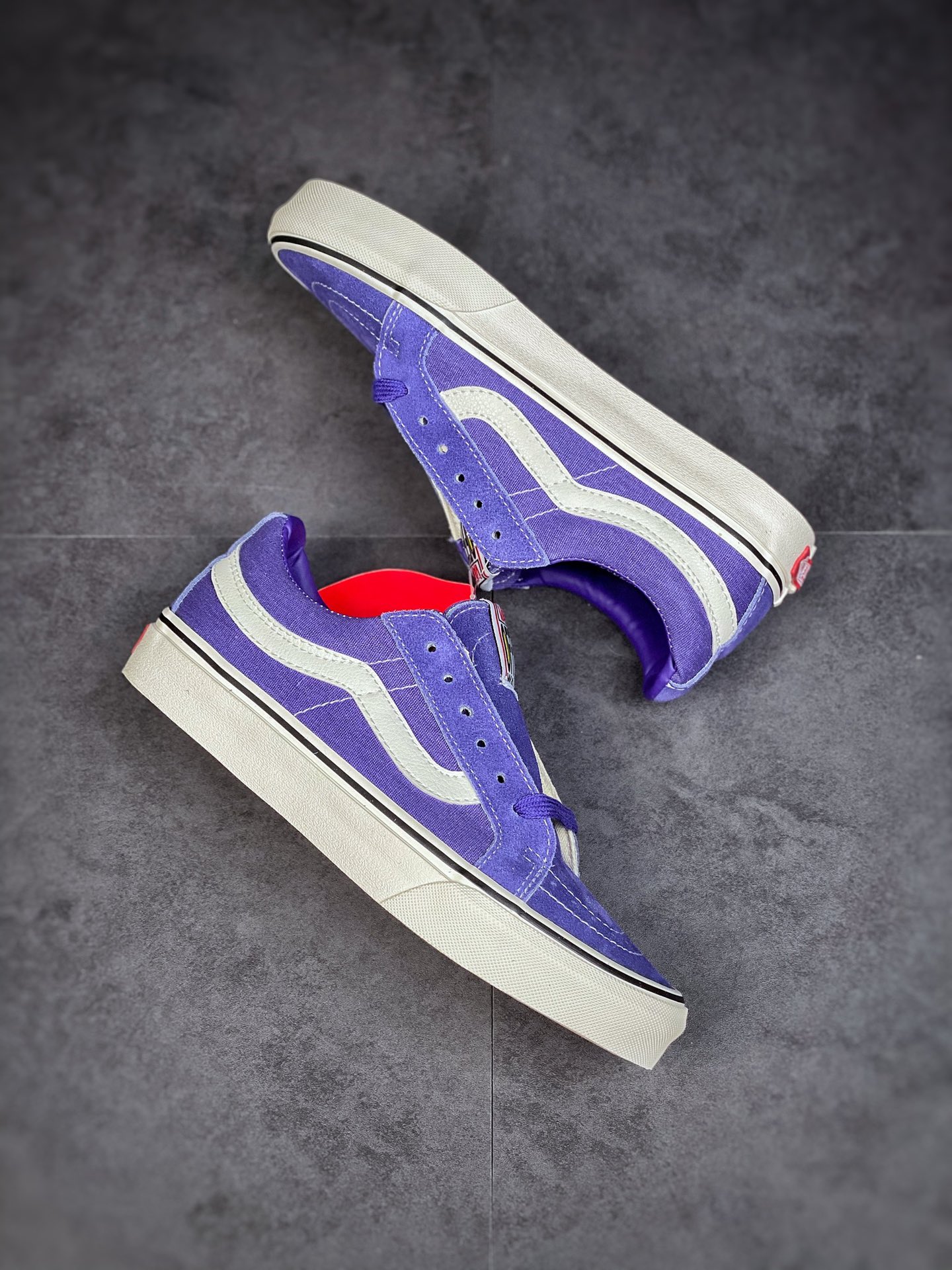 Vans Sk8-Low purple blue Shawn Yue with the same 2022 spring and summer new VN0A4UWIB82