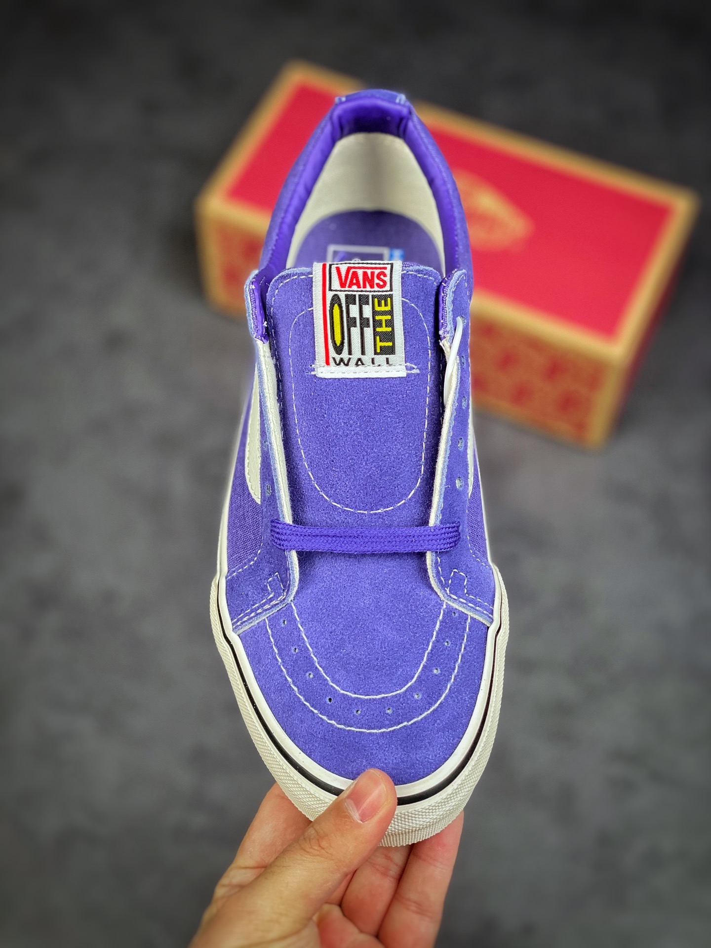 Vans Sk8-Low purple blue Shawn Yue with the same 2022 spring and summer new VN0A4UWIB82