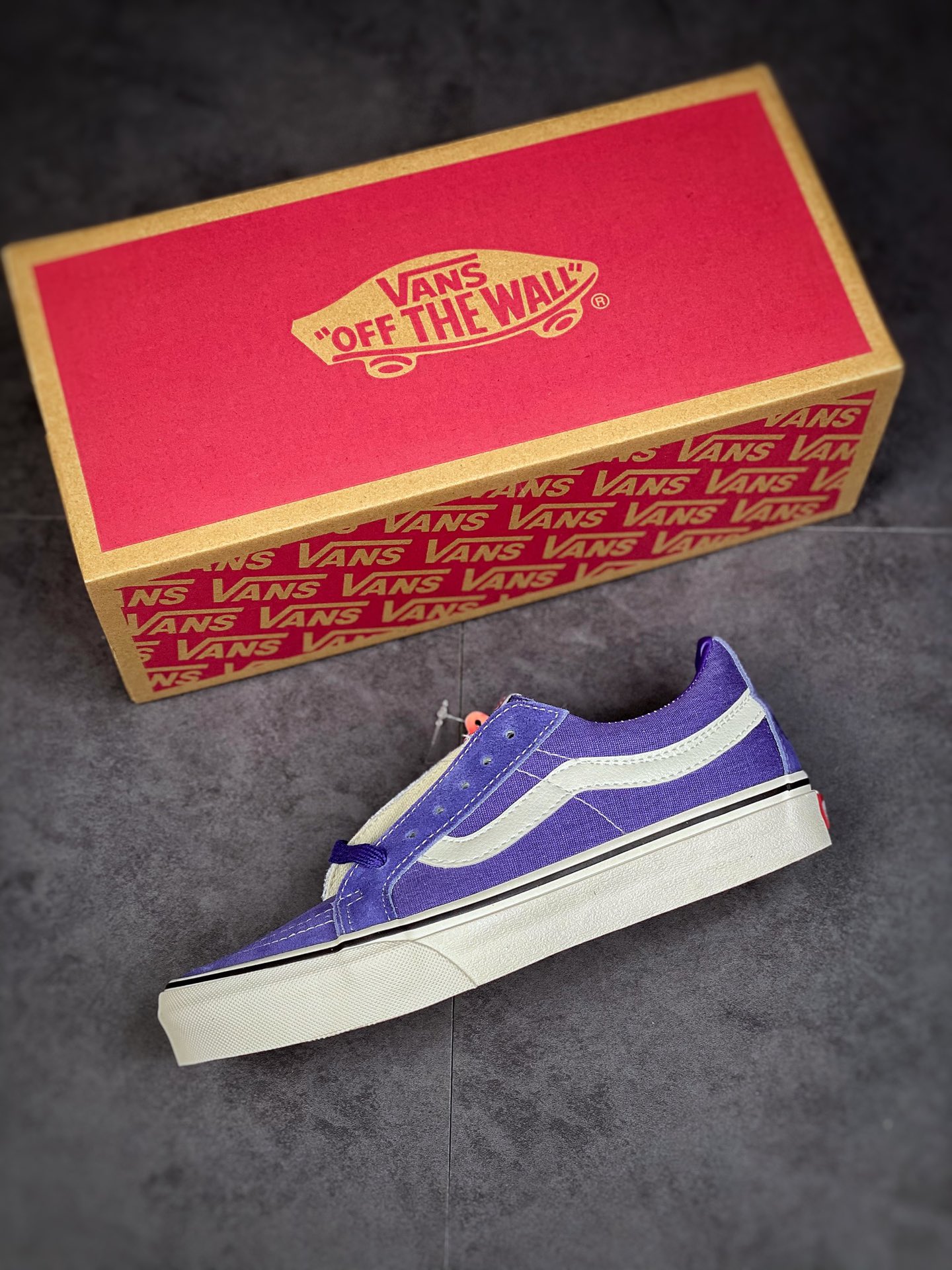 Vans Sk8-Low purple blue Shawn Yue with the same 2022 spring and summer new VN0A4UWIB82