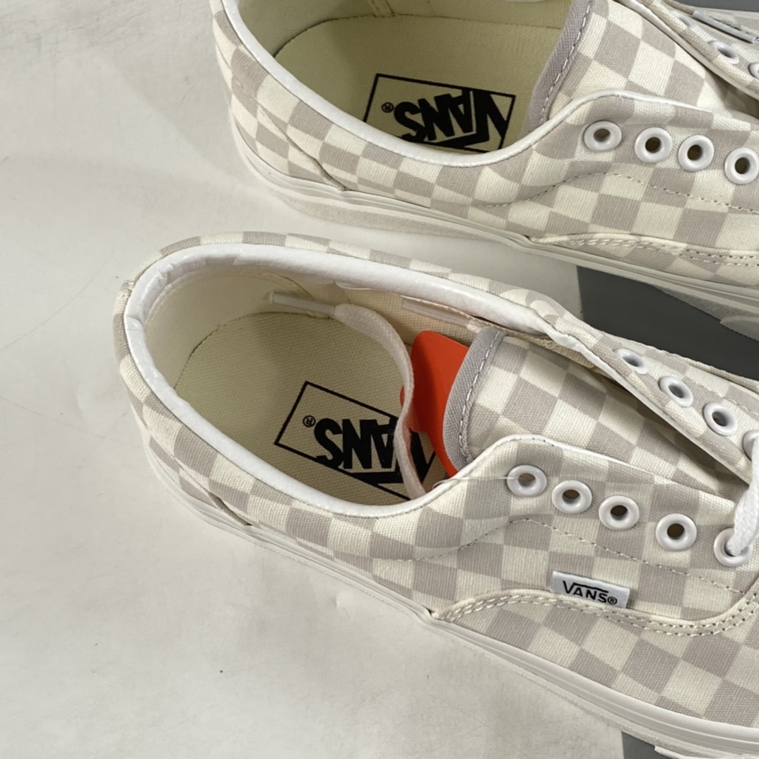 Vans Era Vans official milk tea color checkerboard low-top casual board shoes VN0A5JMLDR9