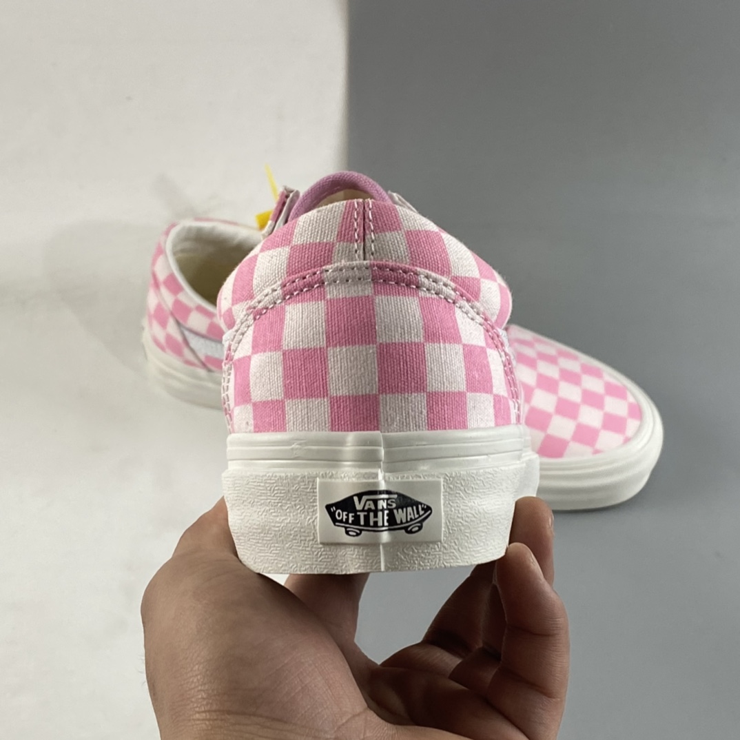 Vans Old Skool Vans Official Cherry Blossom Powder Checkerboard Shoe Canvas Shoes VN0A7Q2JZY2