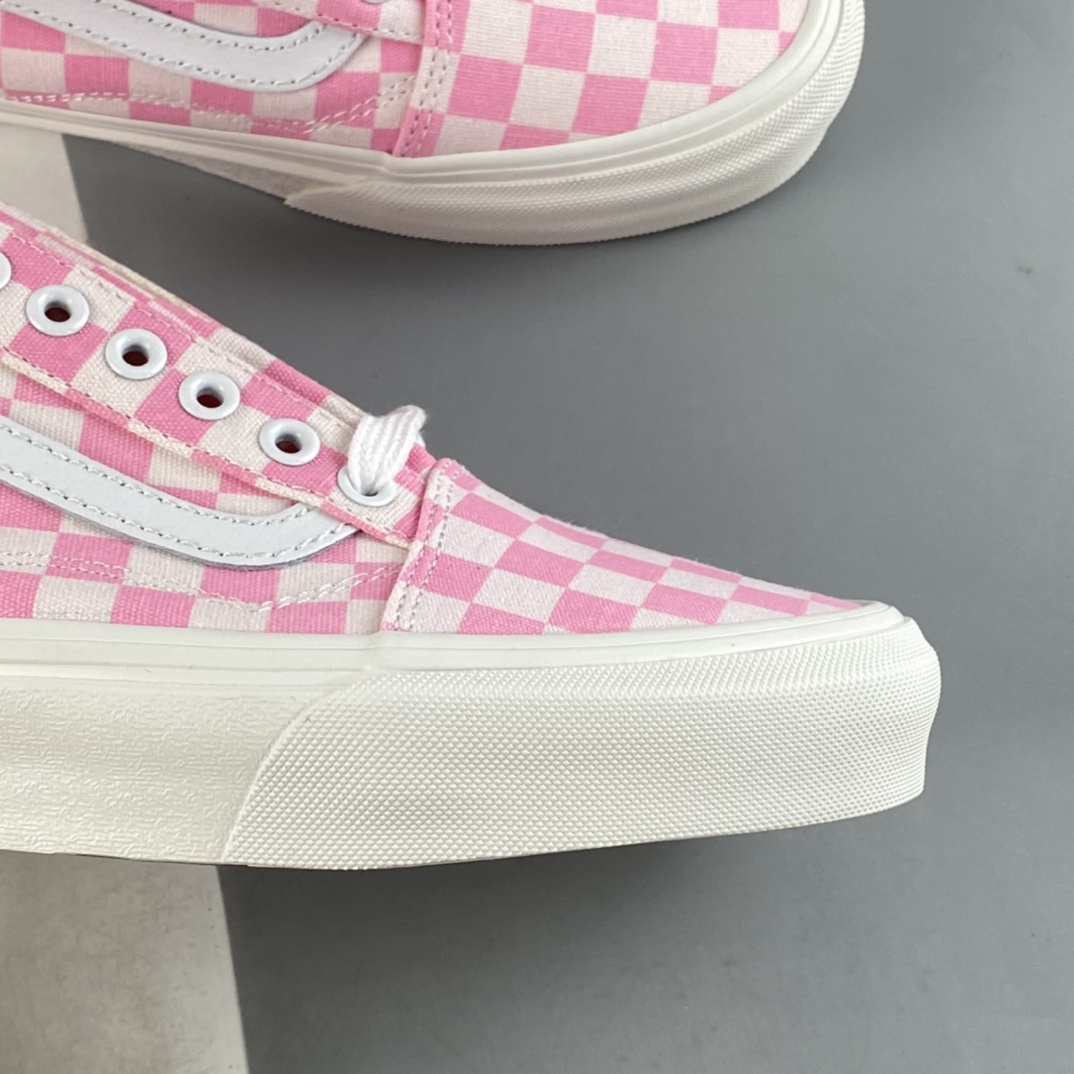 Vans Old Skool Vans Official Cherry Blossom Powder Checkerboard Shoe Canvas Shoes VN0A7Q2JZY2