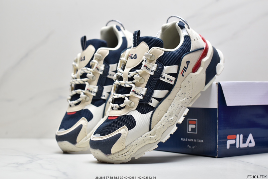 FILA official couple TREK gypsophila daddy shoes 2022 spring and summer casual heightening casual shoes 0502233H34