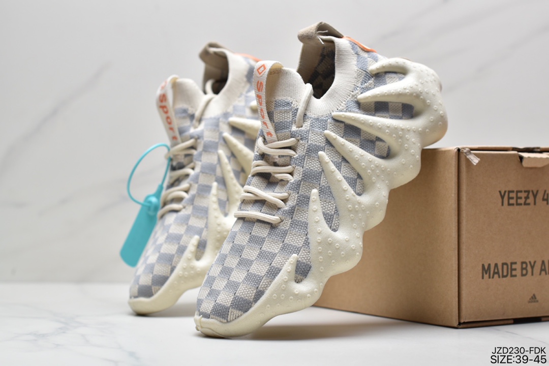 Adas Yeezy 450 ”Cloud White” Kanye coconut Justin Bieber with the same knitted socks H68038