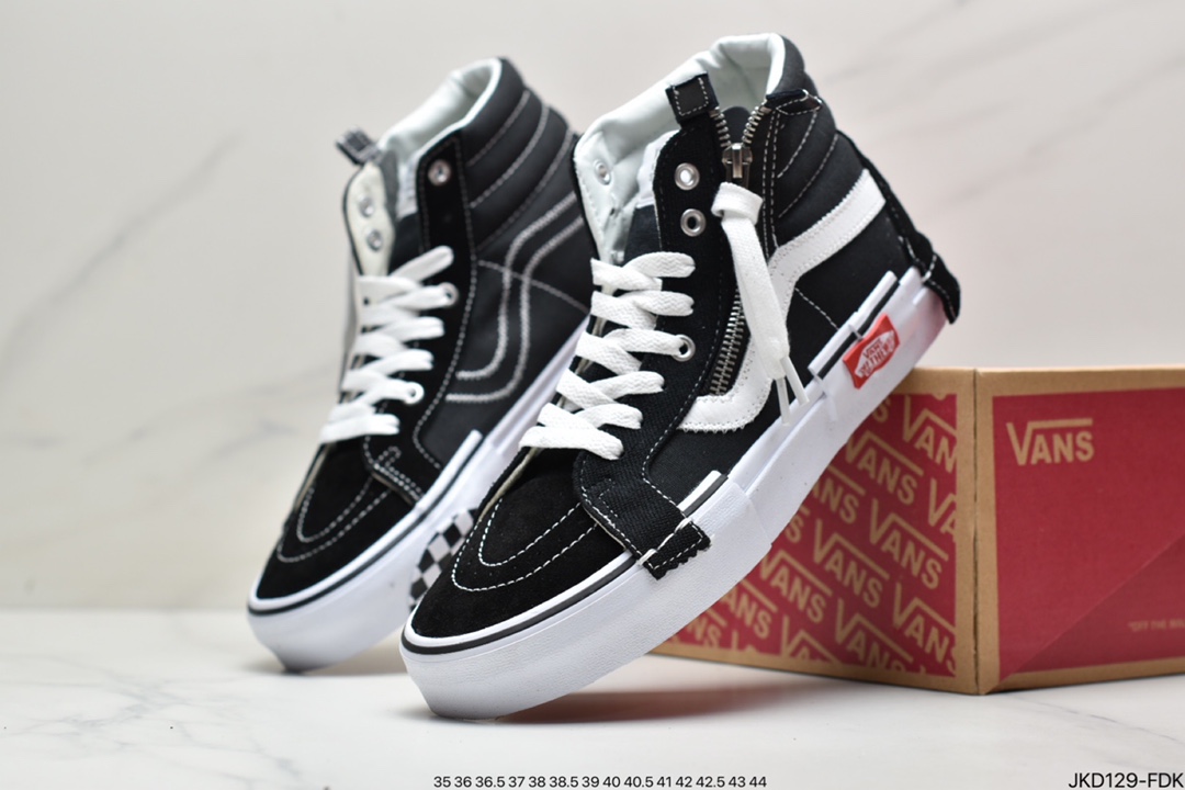 Vans Vault Sk8-Hi Cap LX Official New New Generation Deconstruction High-Top Canvas Shoes 2202SCYTIS