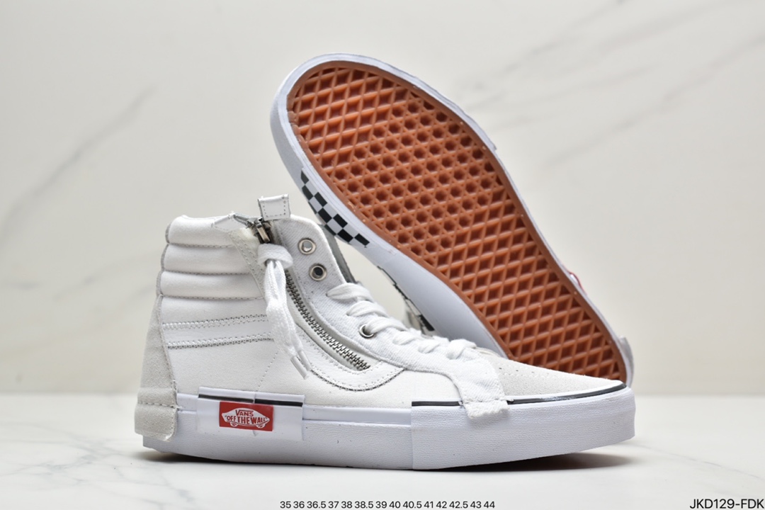 Vans Vault Sk8-Hi Cap LX Official New New Generation Deconstruction High-Top Canvas Shoes 2202SCYTIS