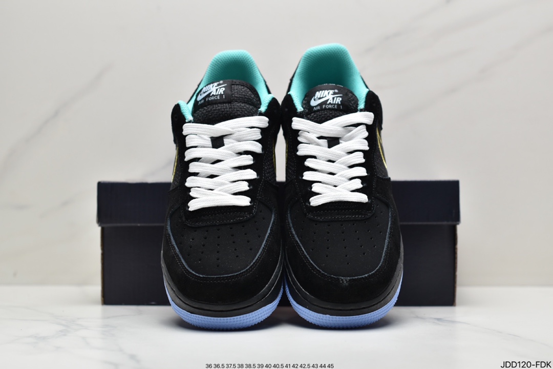 Nike Air Force 1'07 Low ”Black Multi” Air Force One Classic Low Top Sneakers ”Black Color Unity” DM9051-001