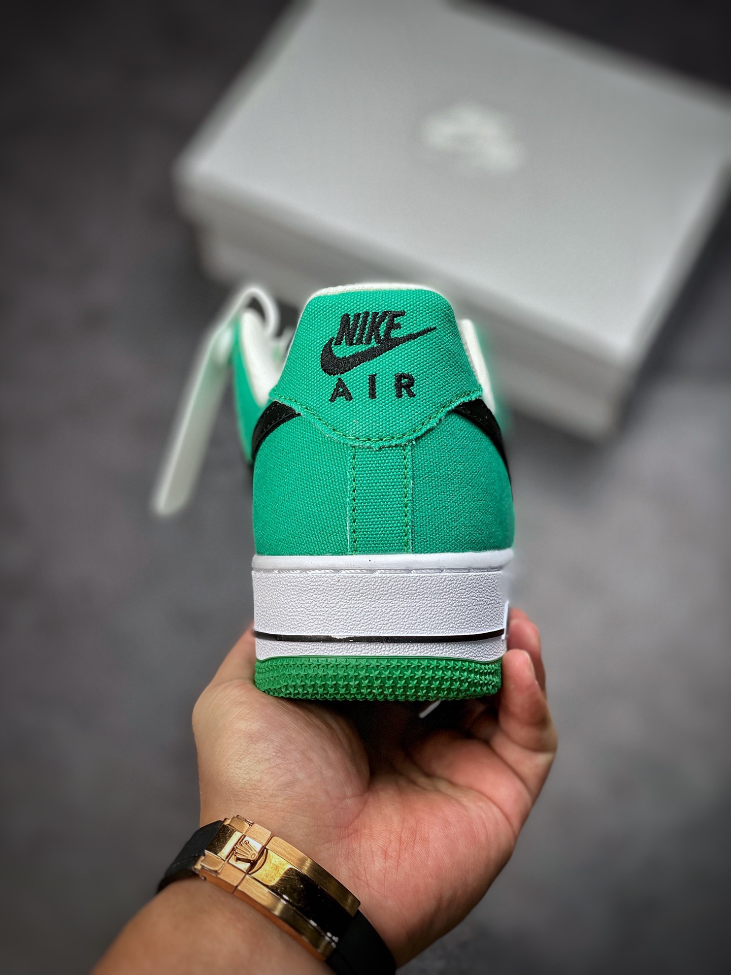 Nike Air Force 1 Low 07 White Green #Original Last Original Cardboard 315122-105