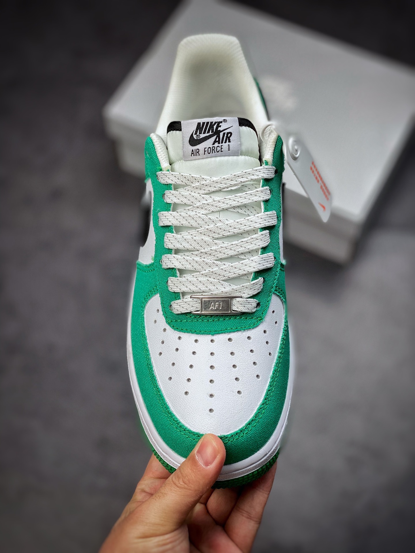 Nike Air Force 1 Low 07 White Green #Original Last Original Cardboard 315122-105