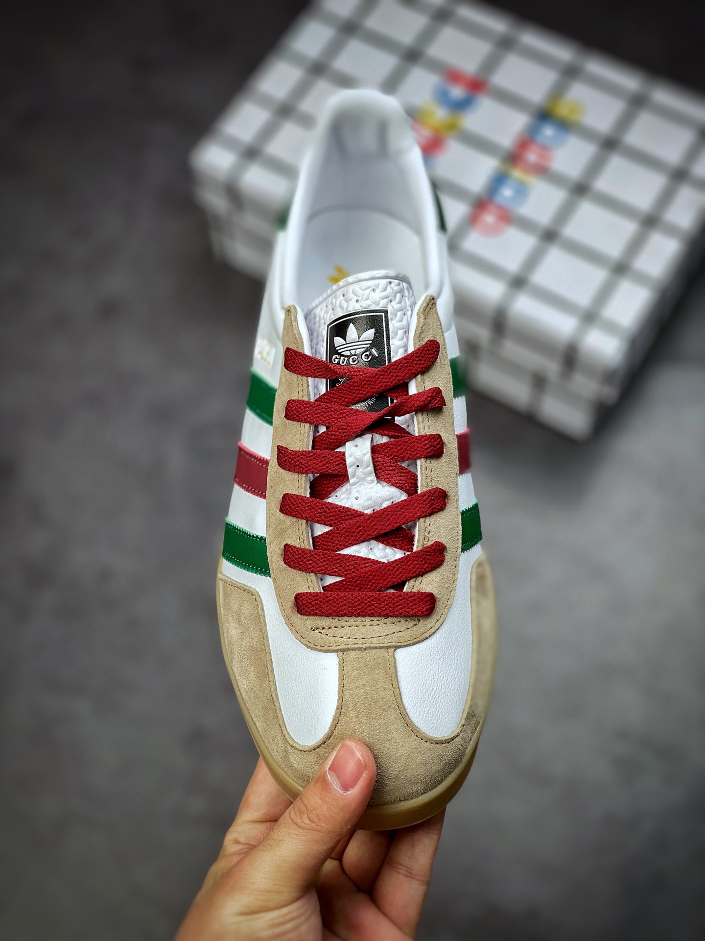 Adidas x GUCCI Blockbuster Co-branded Trefoil Logo and Iconic Three Bars