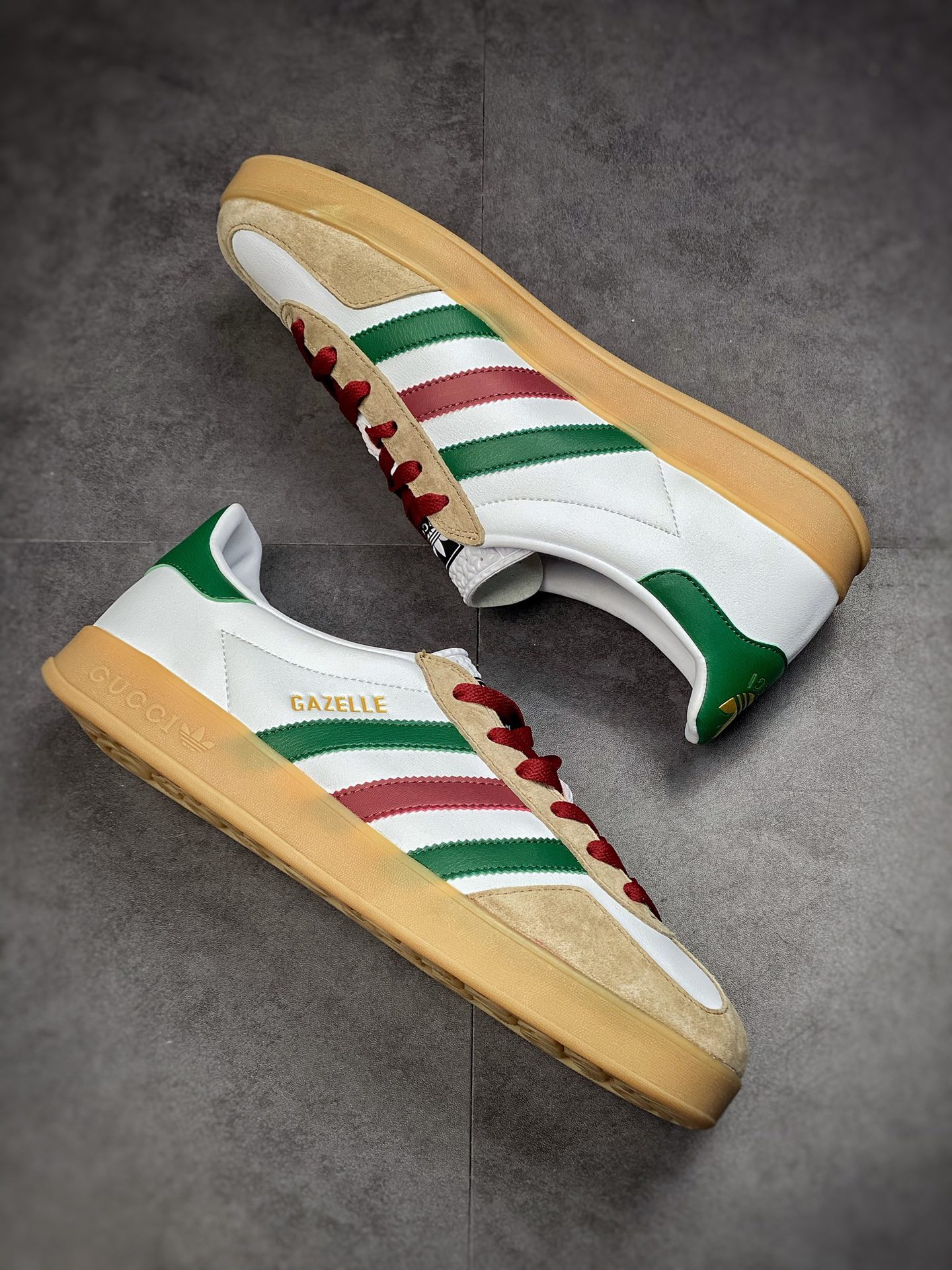 Adidas x GUCCI Blockbuster Co-branded Trefoil Logo and Iconic Three Bars