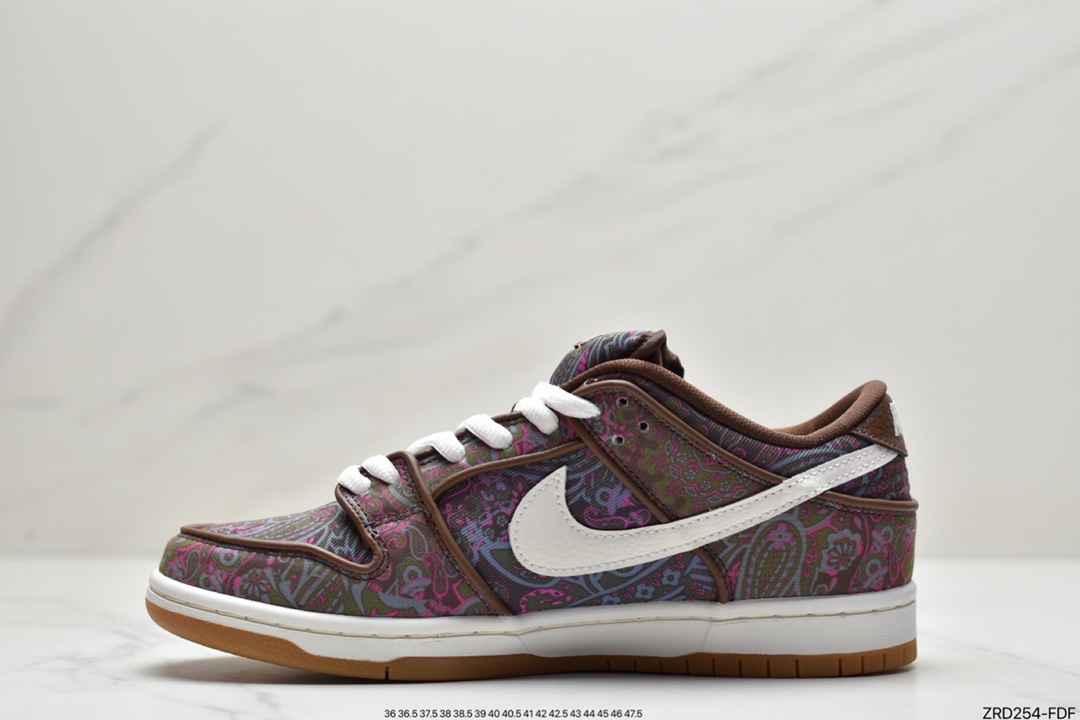 Nike SB Dunk Low Pro ”Paisley Brown” Brown and White Cashew DH7534-200