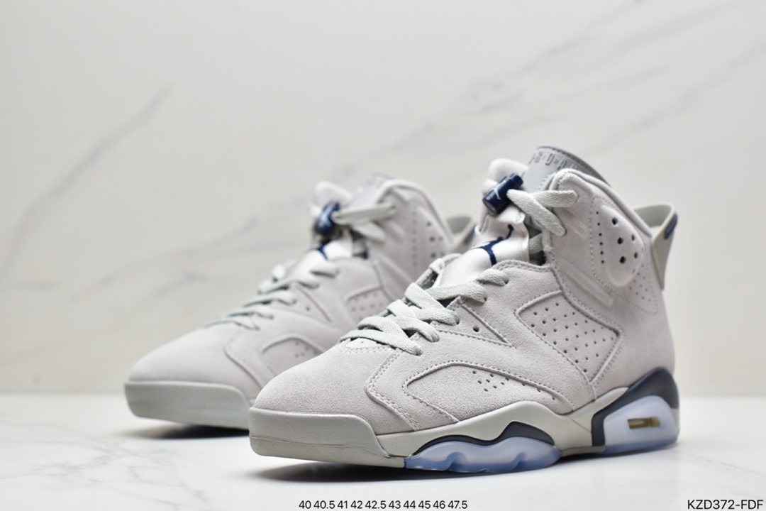 Nike Air Jordan 6 Retro ”University Blue/UNC” Jordan AJ6 generation retro casual culture basketball shoes CT8529