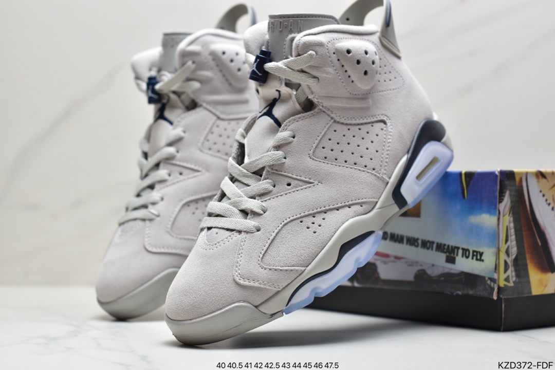 Nike Air Jordan 6 Retro ”University Blue/UNC” Jordan AJ6 generation retro casual culture basketball shoes CT8529