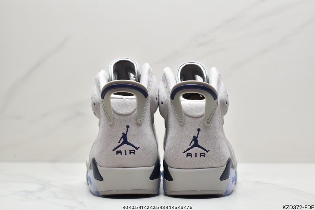 Nike Air Jordan 6 Retro ”University Blue/UNC” Jordan AJ6 generation retro casual culture basketball shoes CT8529