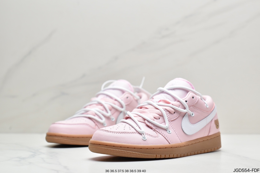 Nike Wmns Air Jordan 1 Low”White Wolf Grey”AJ1 Jordan Generation Low-Top Basketball Shoes DC0774