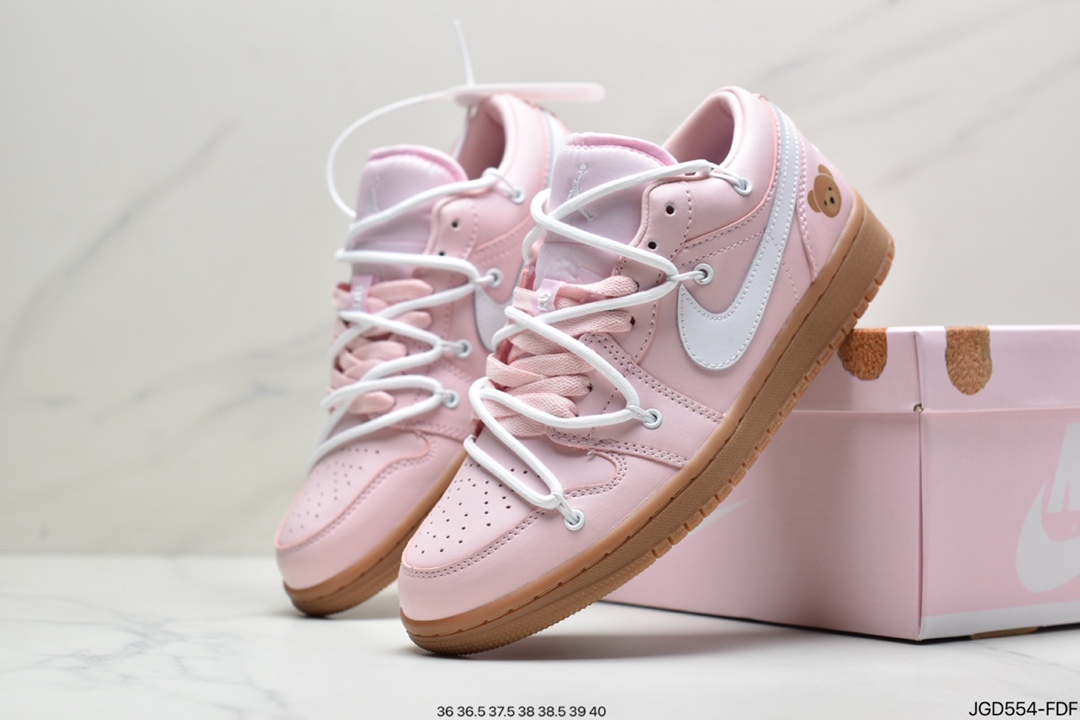Nike Wmns Air Jordan 1 Low”White Wolf Grey”AJ1 Jordan Generation Low-Top Basketball Shoes DC0774