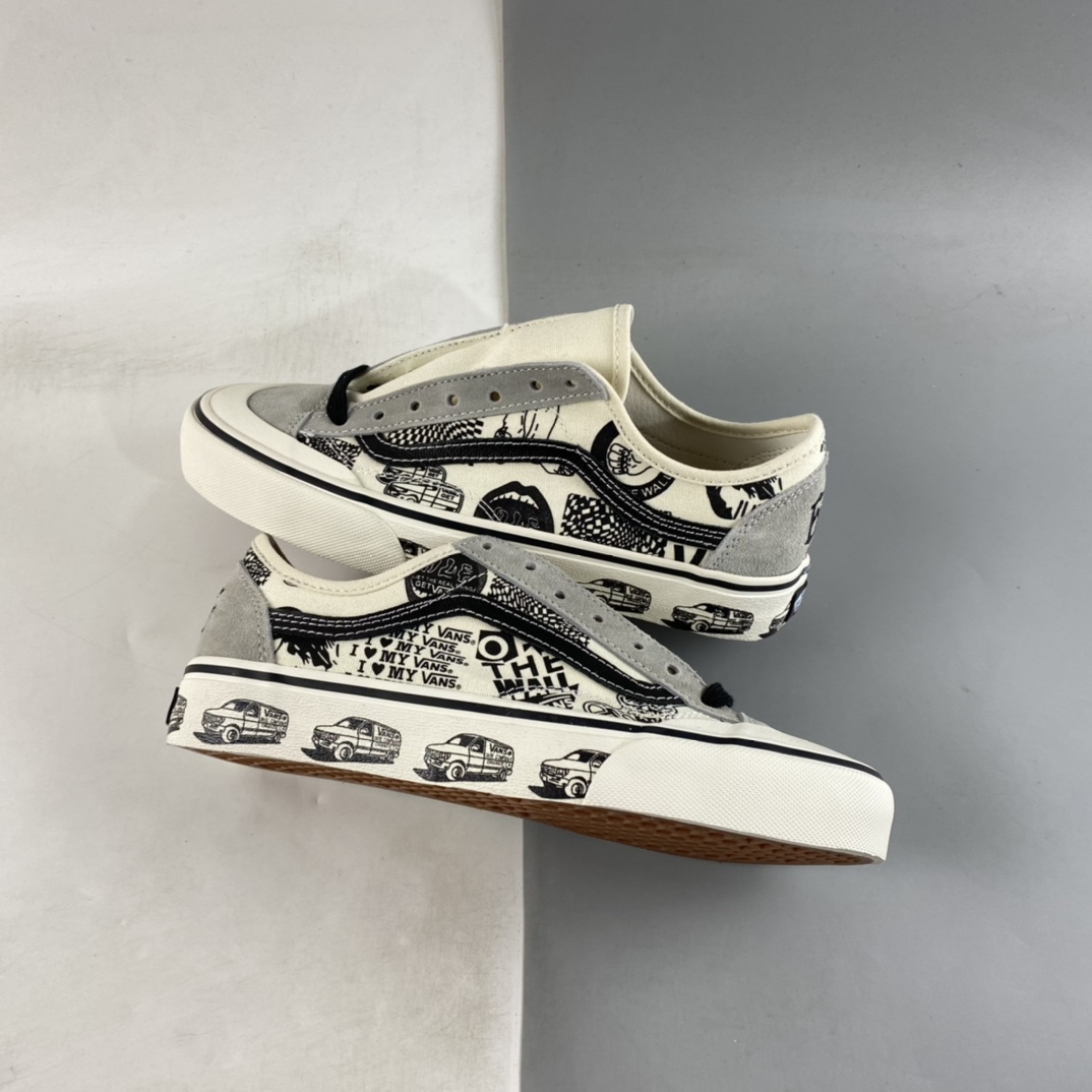 Vans Style 36 Decon Sf Half Moon Baotou Street Bus Retro Classic Casual Vulcanized Plate Shoes VN0A3MVLVOG