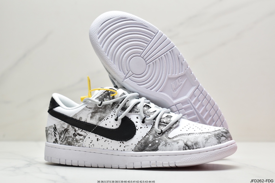 Futura x Nike Dunk Low SB Joint Deconstruction Strap Skateboard Shoes DD1391-100