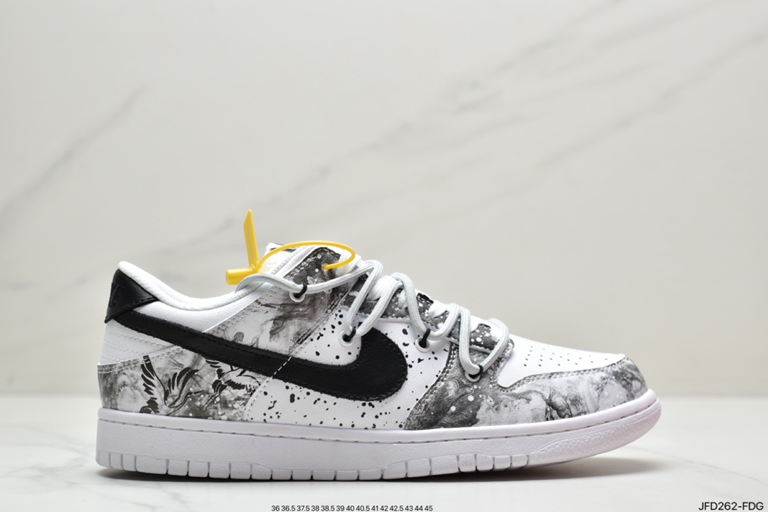 Futura x Nike Dunk Low SB Joint Deconstruction Strap Skateboard Shoes DD1391-100