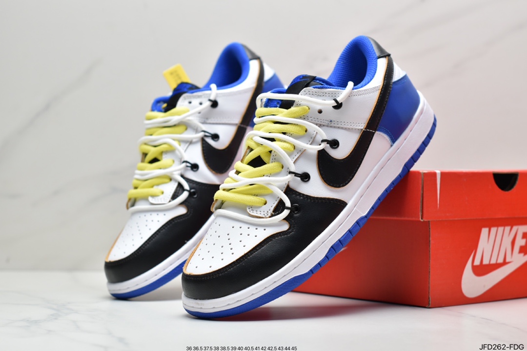 Futura x Nike Dunk Low SB Joint Deconstruction Strap Skateboard Shoes DD1391-100