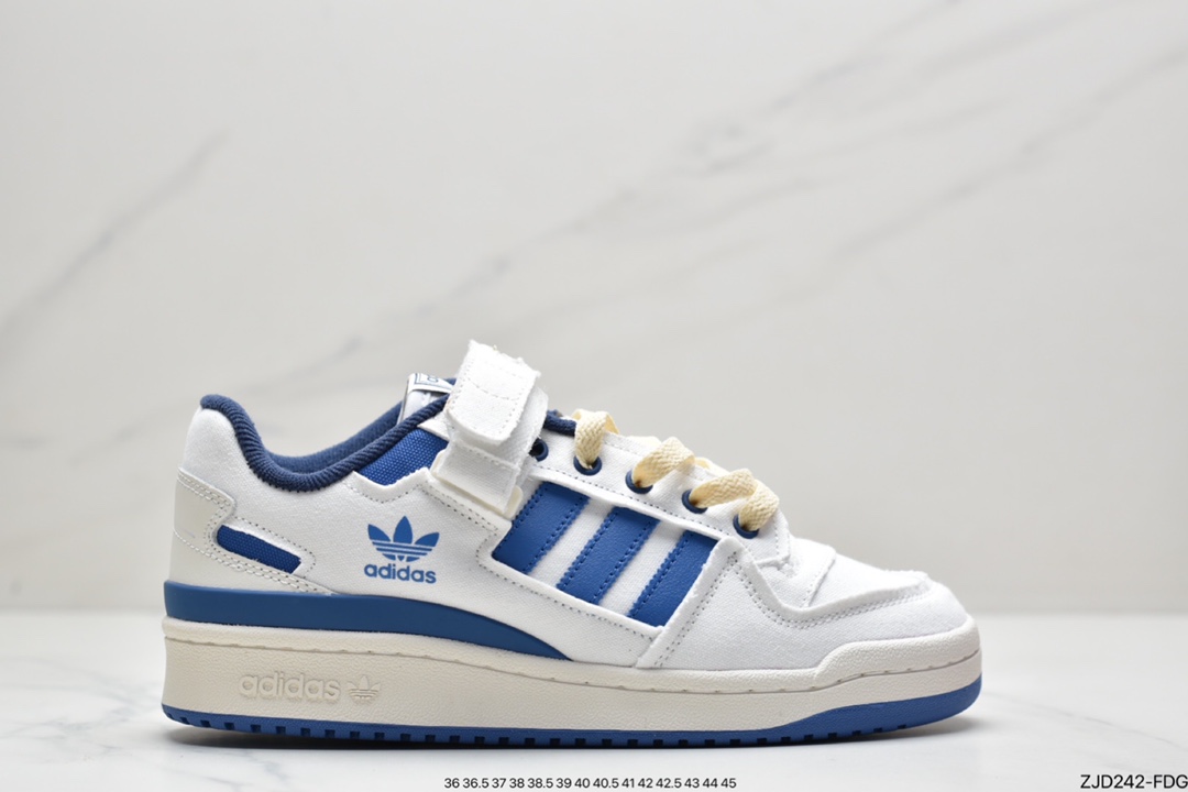 Adidas Clover Originals Forum 84 Low Roman Series Velcro Sneakers