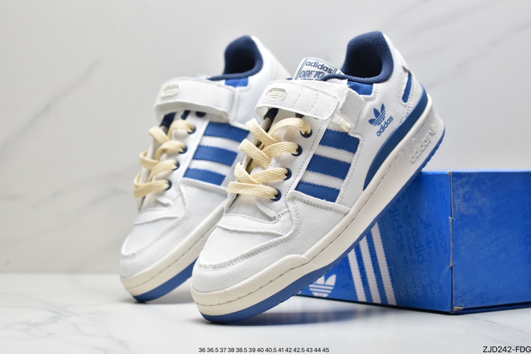 Adidas Clover Originals Forum 84 Low Roman Series Velcro Sneakers