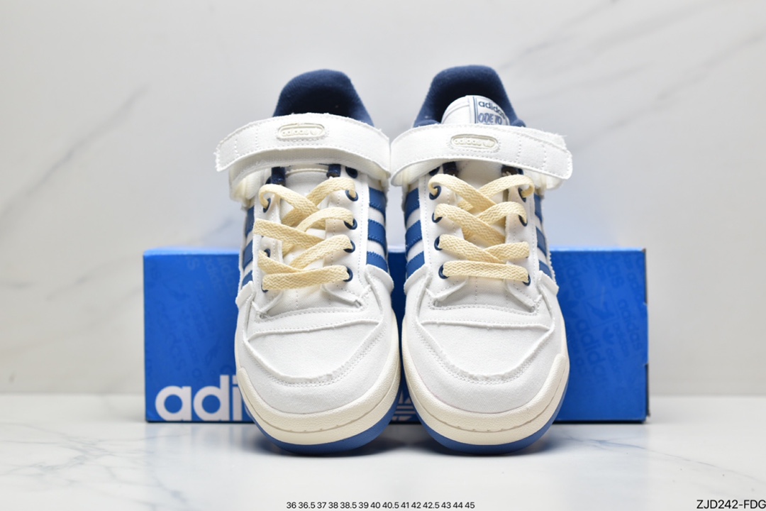 Adidas Clover Originals Forum 84 Low Roman Series Velcro Sneakers