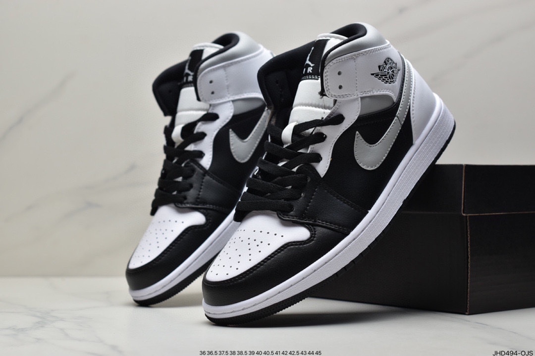 Air Jordan 1 Mid ”Obsidian” Obsidian Qiao Yi Zhongbang 554724-174