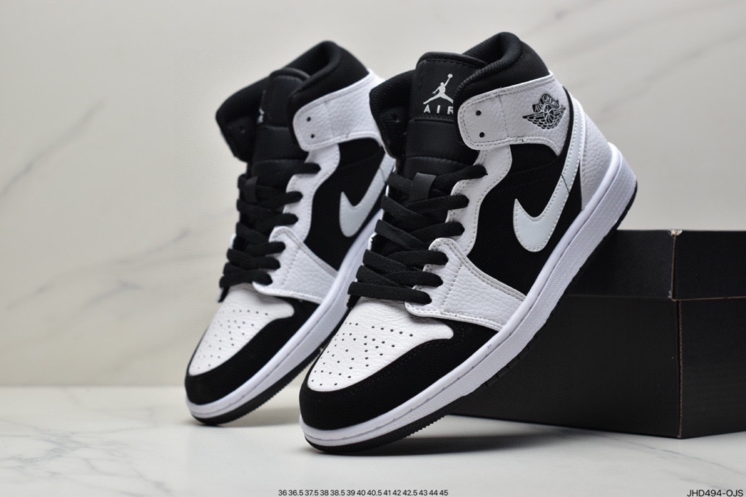 Air Jordan 1 Mid ”Obsidian” Obsidian Qiao Yi Zhongbang 554724-174