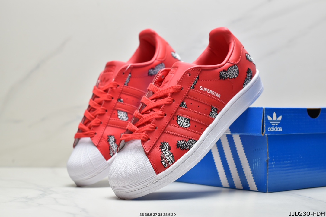 Clover adidas Originals Superstar Shell Toe Classic Versatile Casual Sneakers