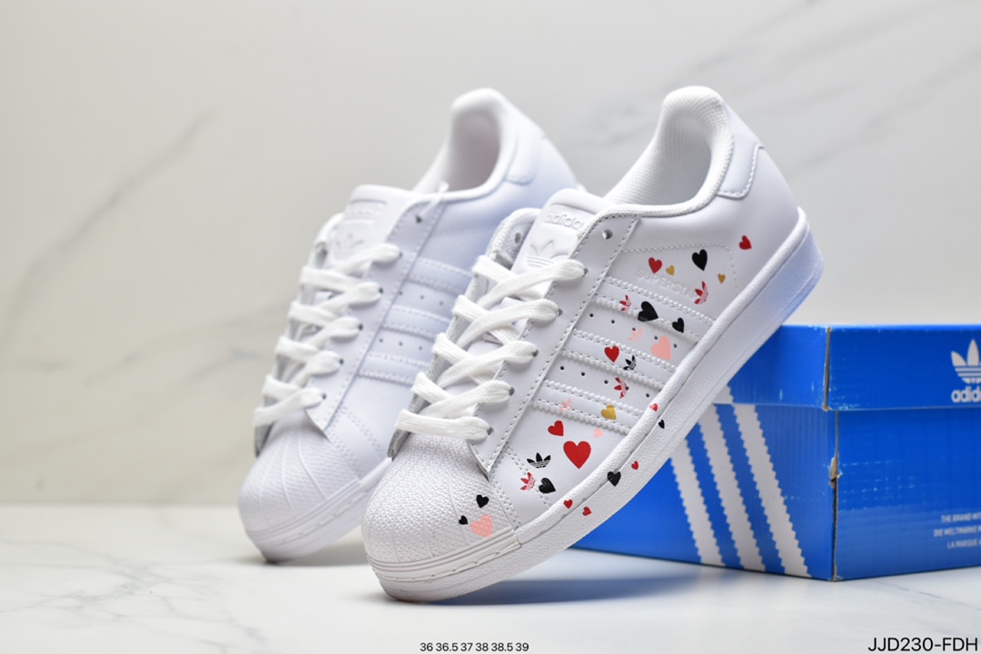 Clover adidas Originals Superstar Shell Toe Classic Versatile Casual Sneakers