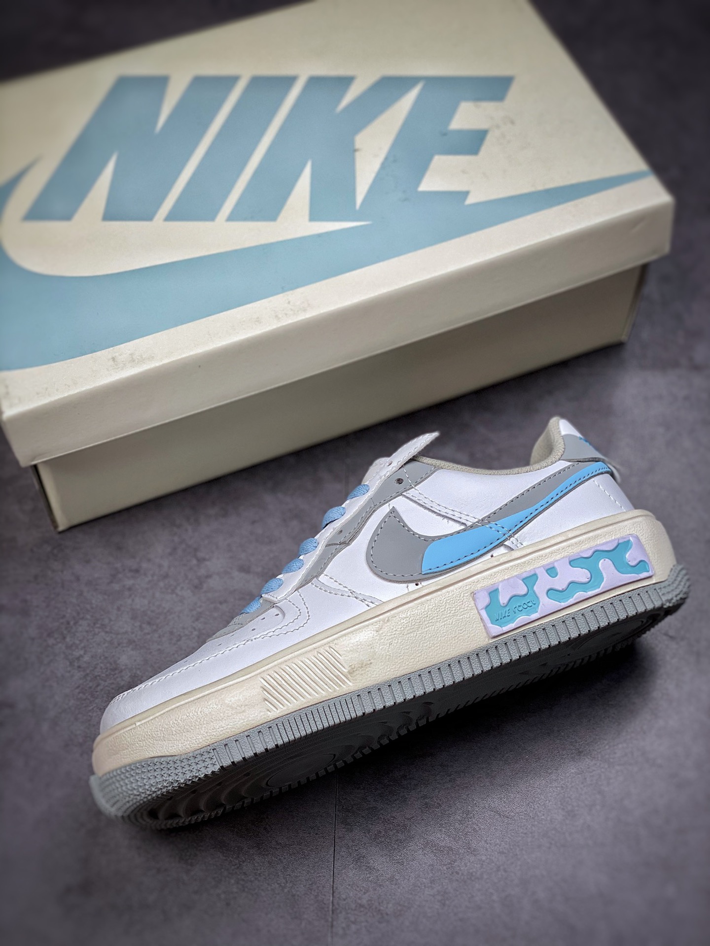 Nike Air Force 1 Fontanka ”White Gray Light Blue” Air Force Fontanka Series CW6688-601