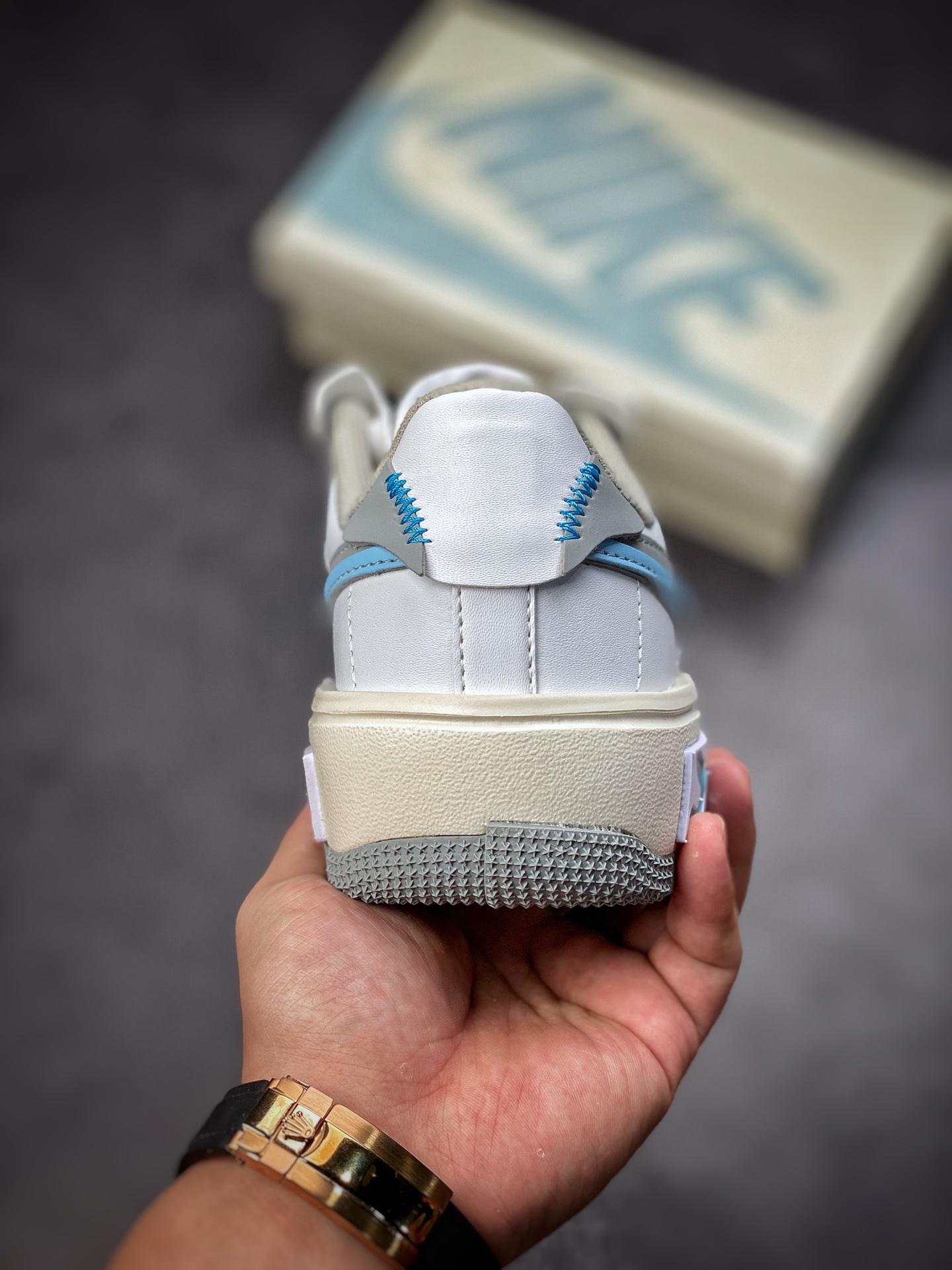 Nike Air Force 1 Fontanka ”White Gray Light Blue” Air Force Fontanka Series CW6688-601