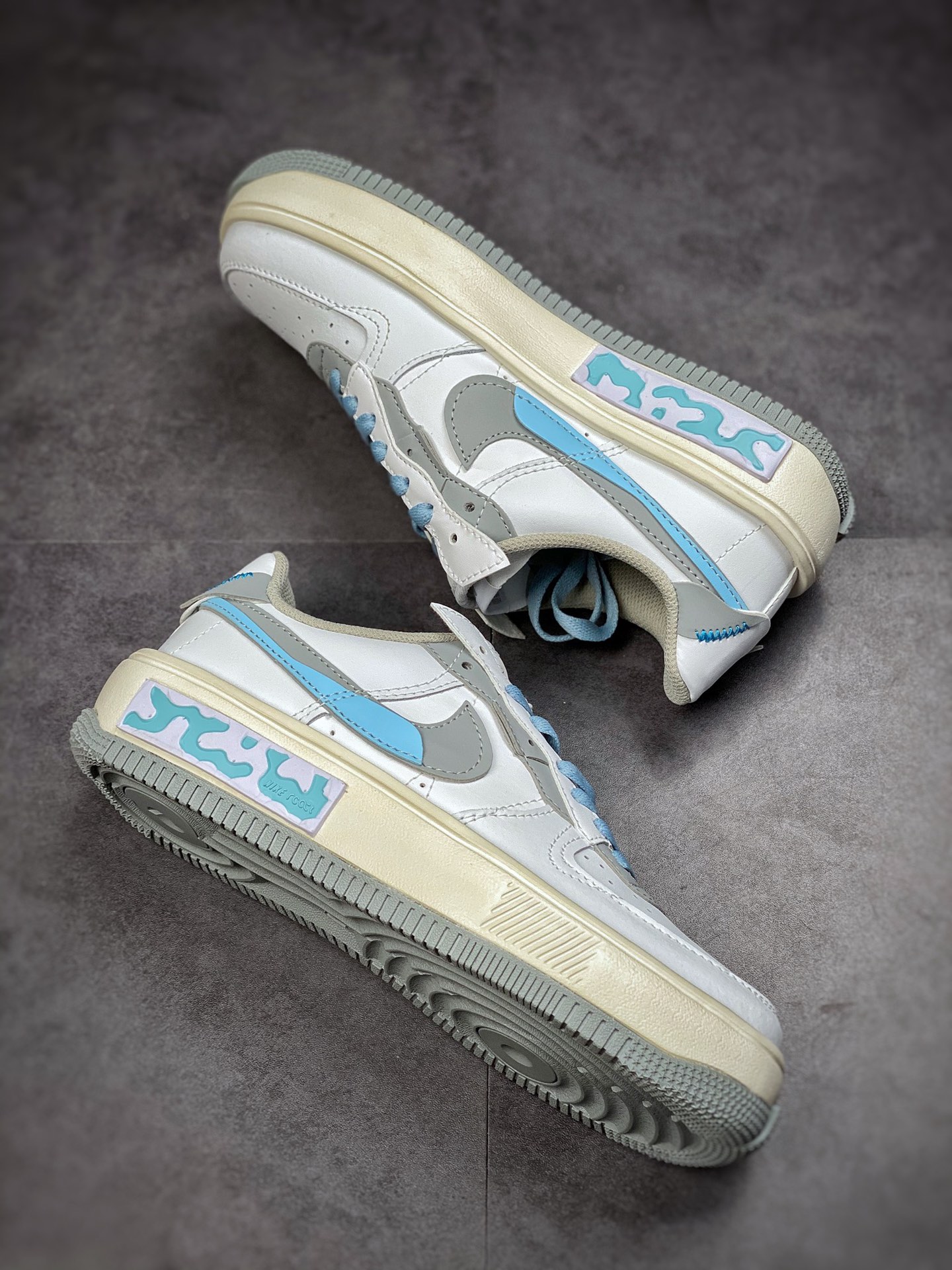 Nike Air Force 1 Fontanka ”White Gray Light Blue” Air Force Fontanka Series CW6688-601