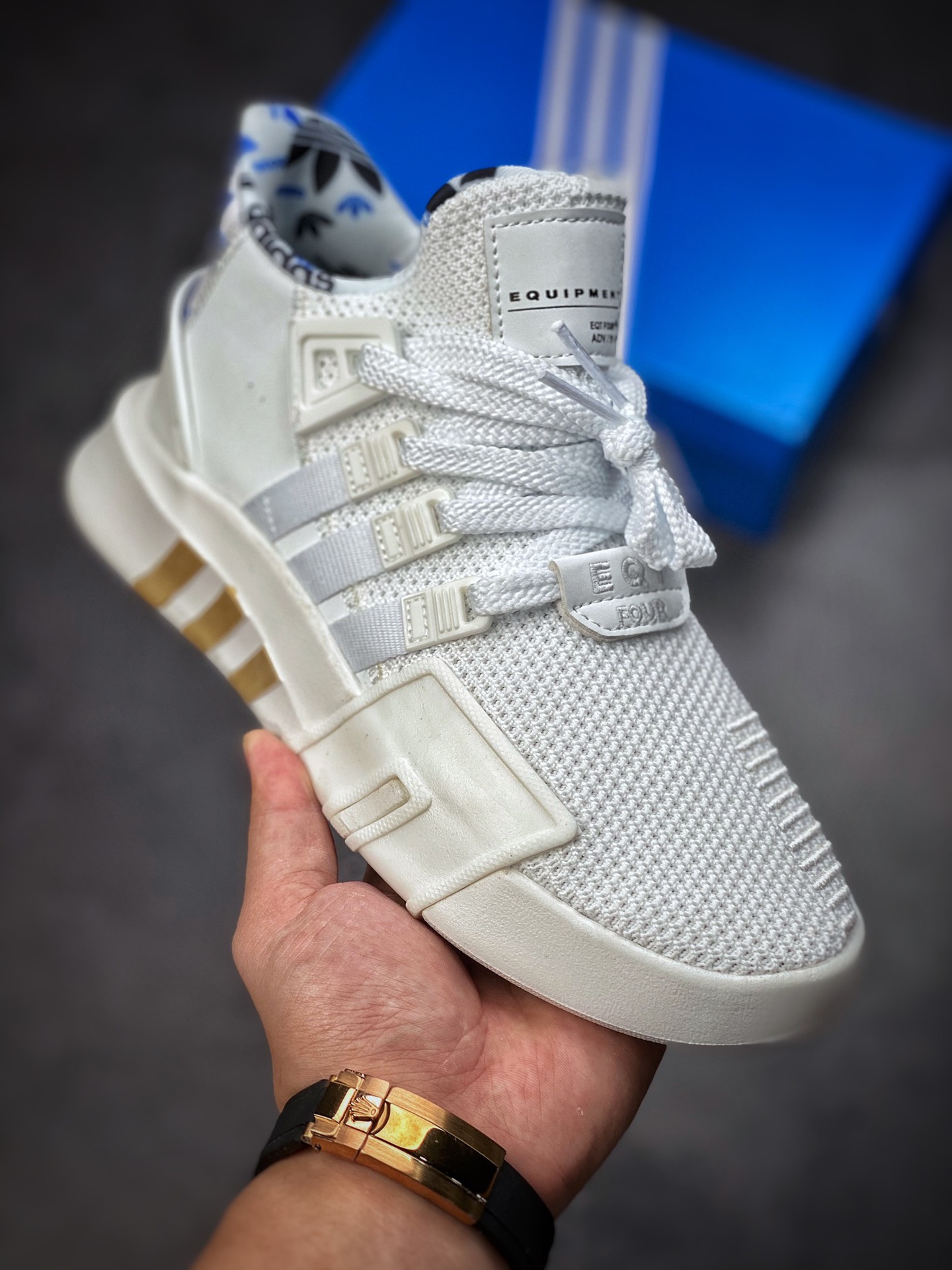 Adidas EQT Bask ADV White Black Blue F33856